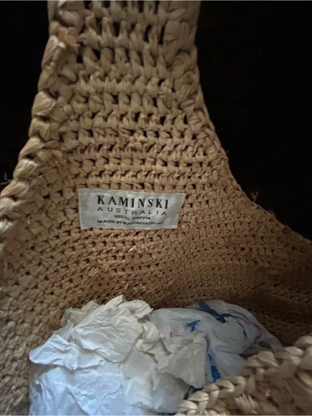 Tan Straw Shoulder Bag – Lightweight Everyday Tote